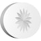 Ekena Millwork Standard Dalton Flower Rosette With Square Edge, 6"W x 4"H x 1/2"P ROSP060X040X050DAL09 - alternate 1
